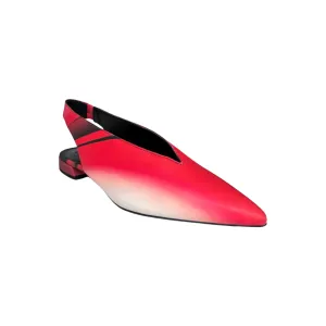101917 Red Flat Sling back