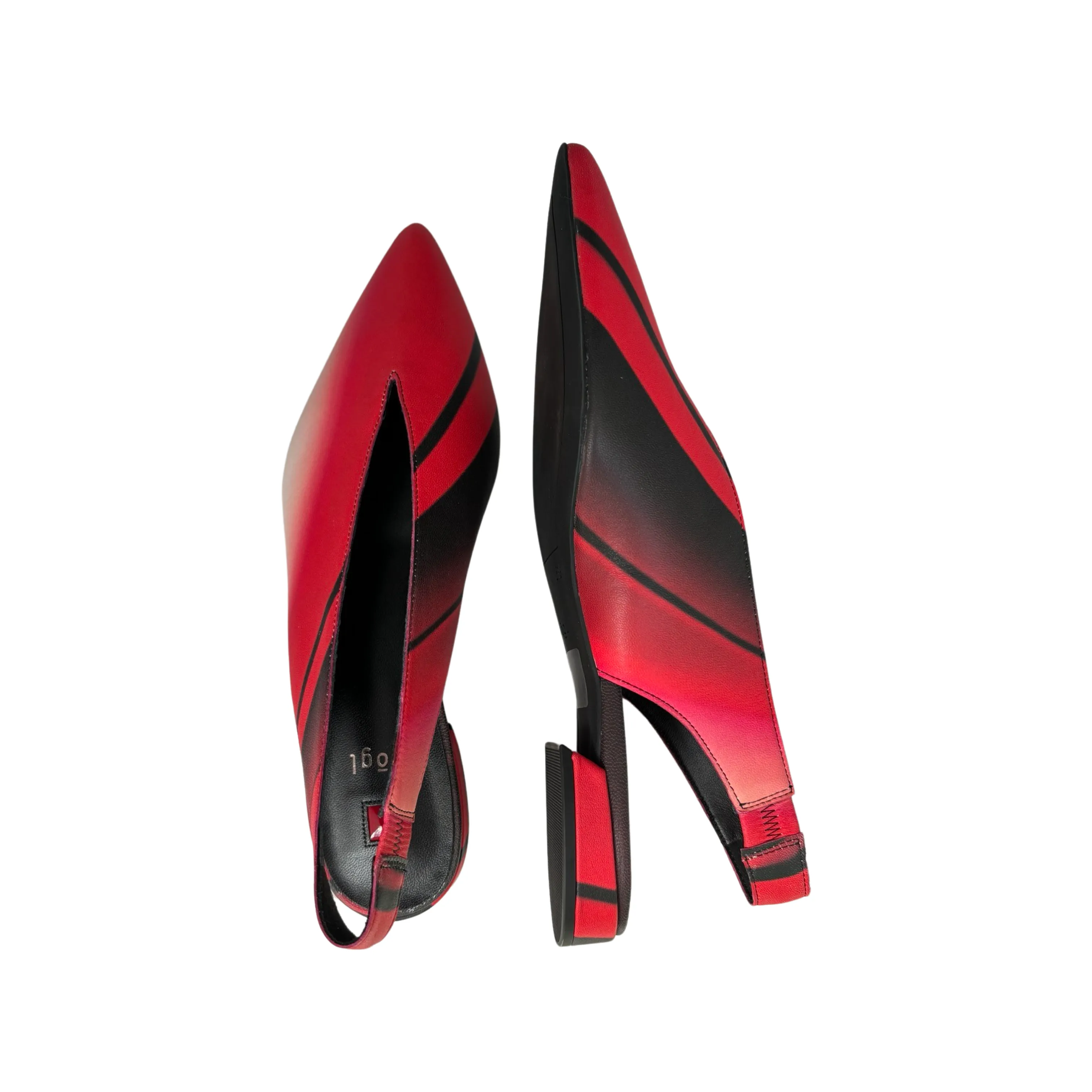 101917 Red Flat Sling back