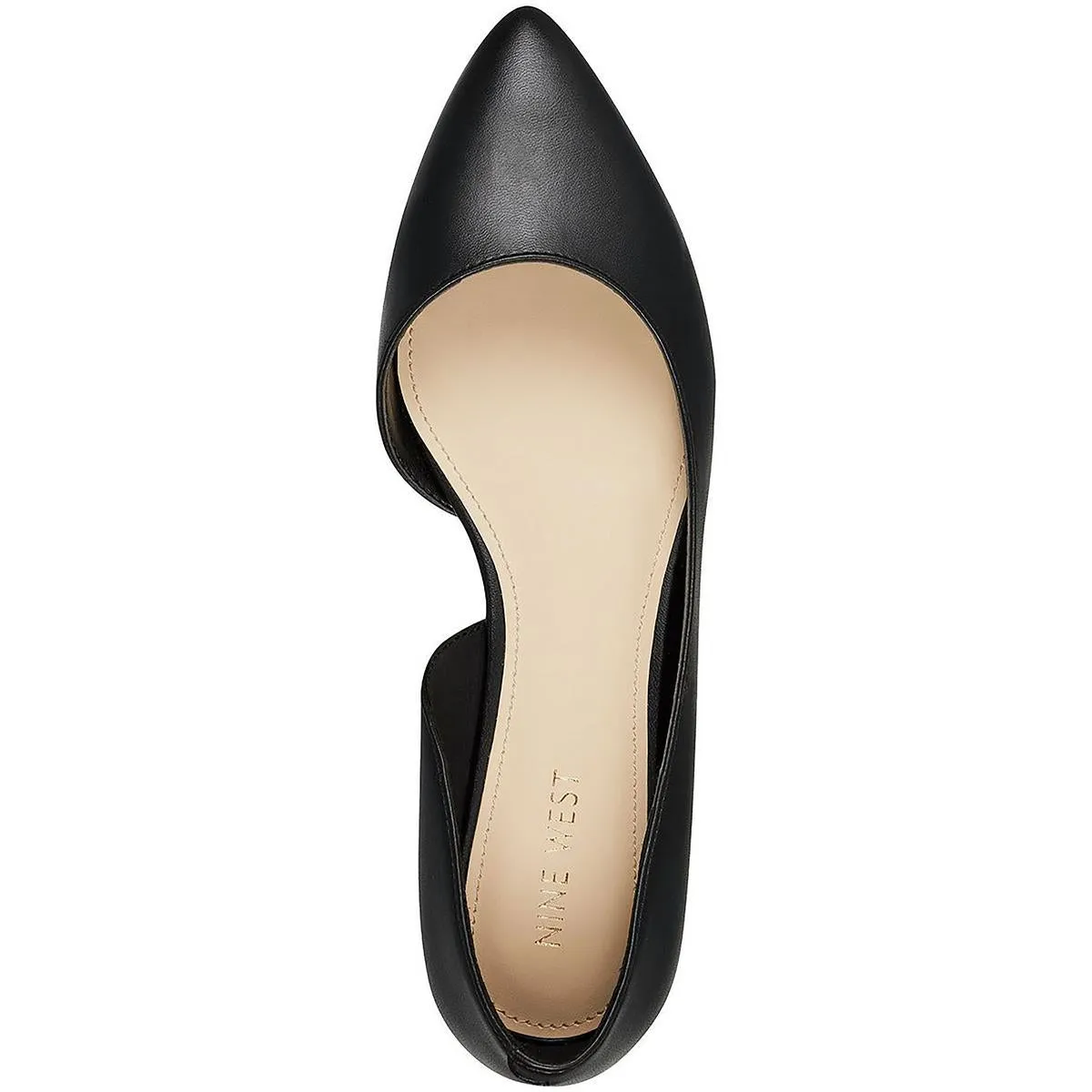 7 Saige Womens Cut-Out Faux Leather D'Orsay