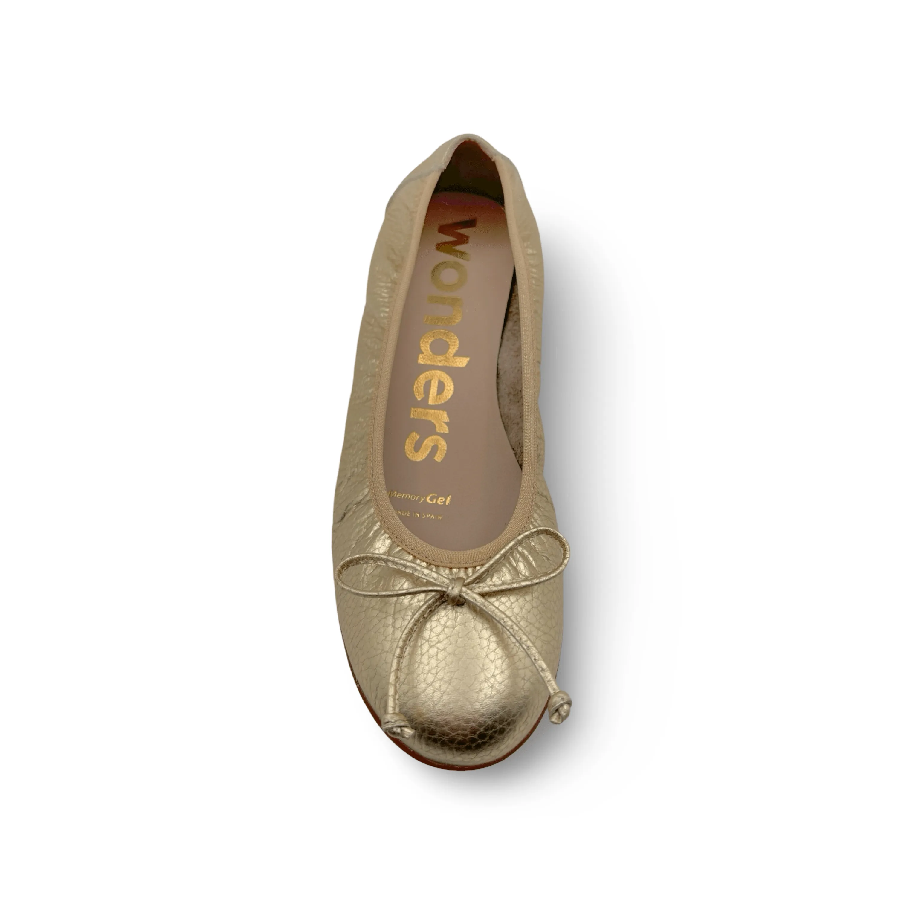 A61112 Gold Ballet Flat