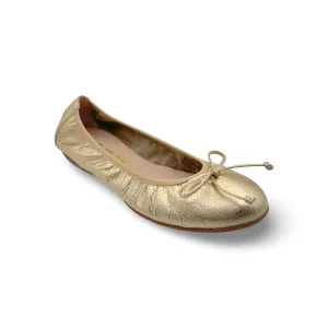 A61112 Gold Ballet Flat