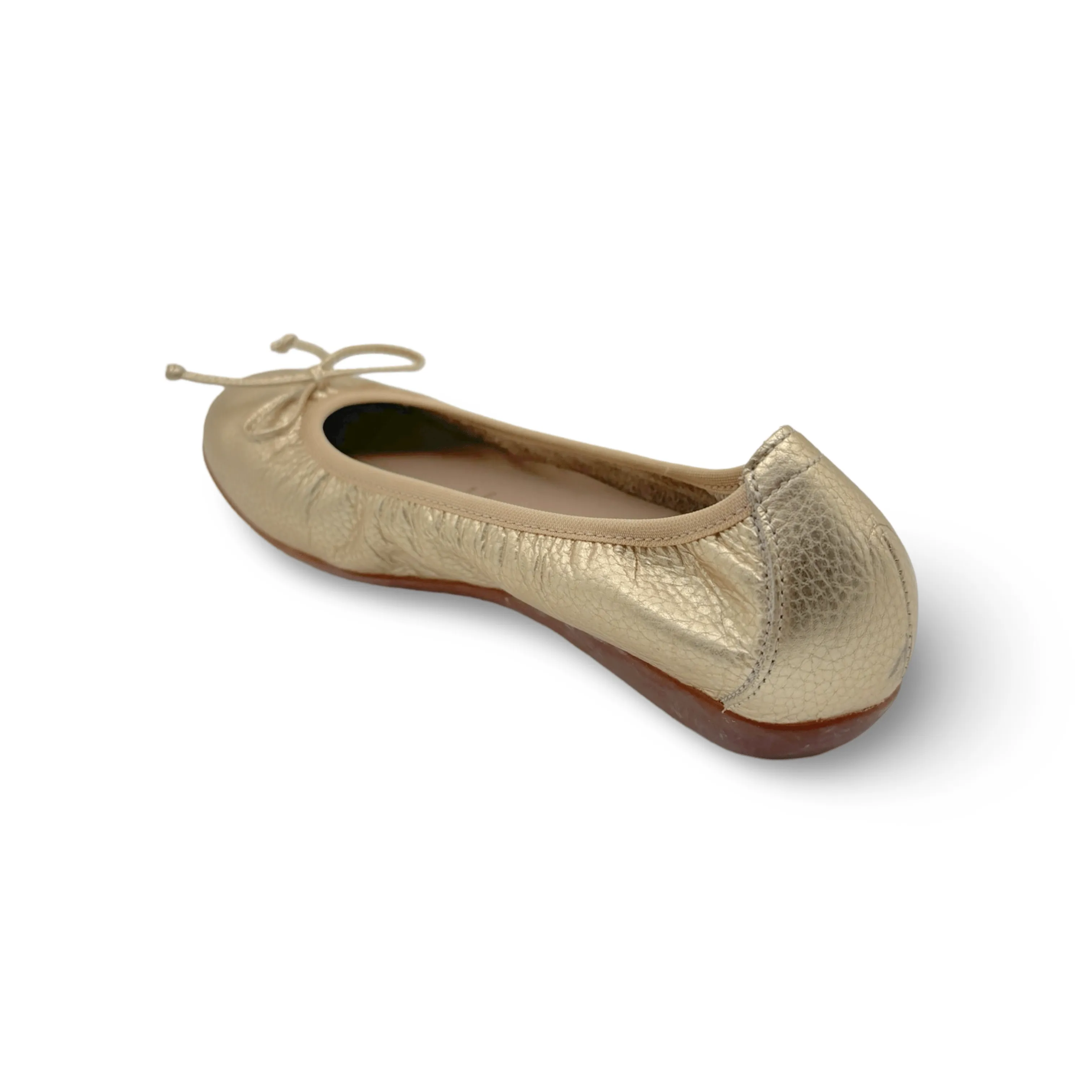 A61112 Gold Ballet Flat