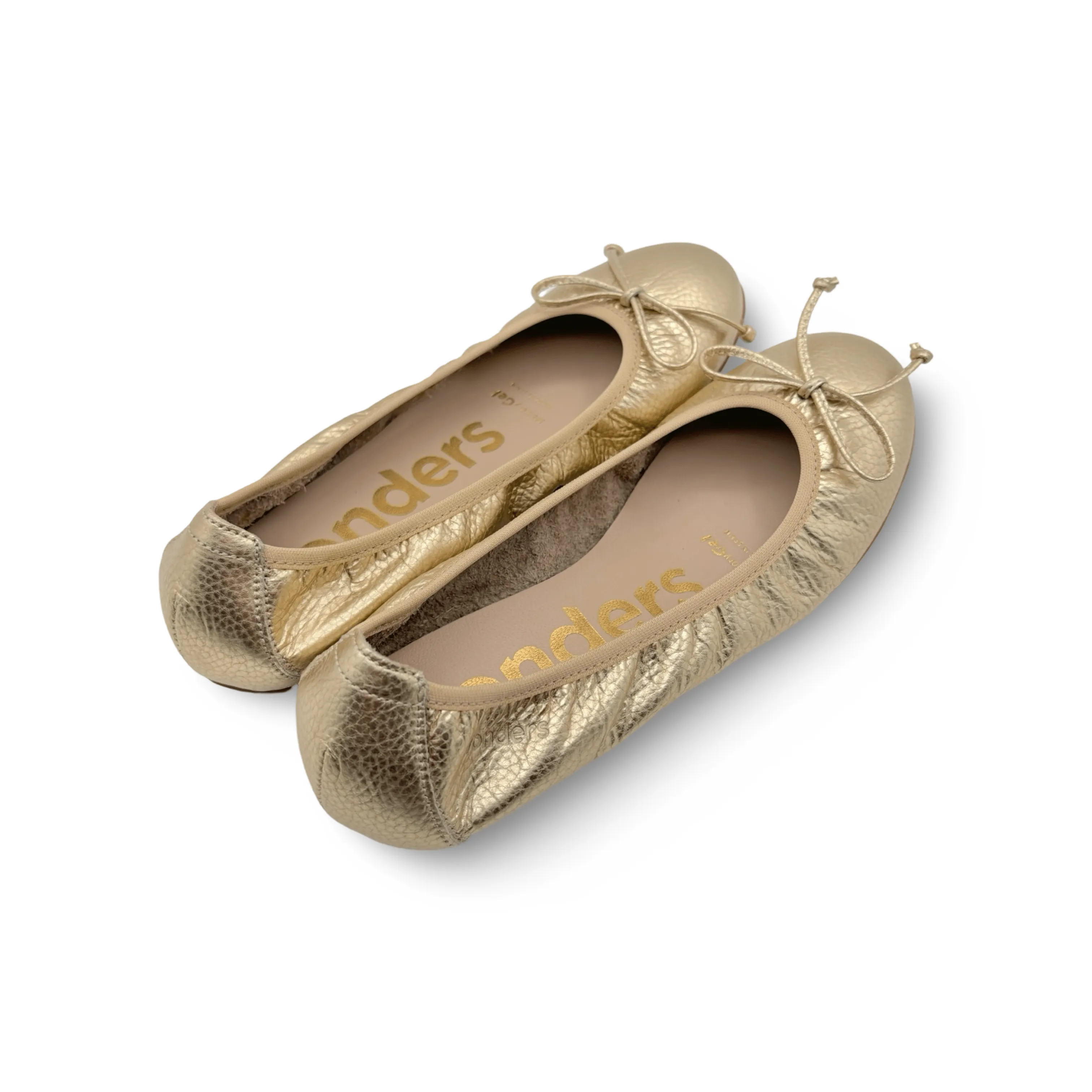 A61112 Gold Ballet Flat