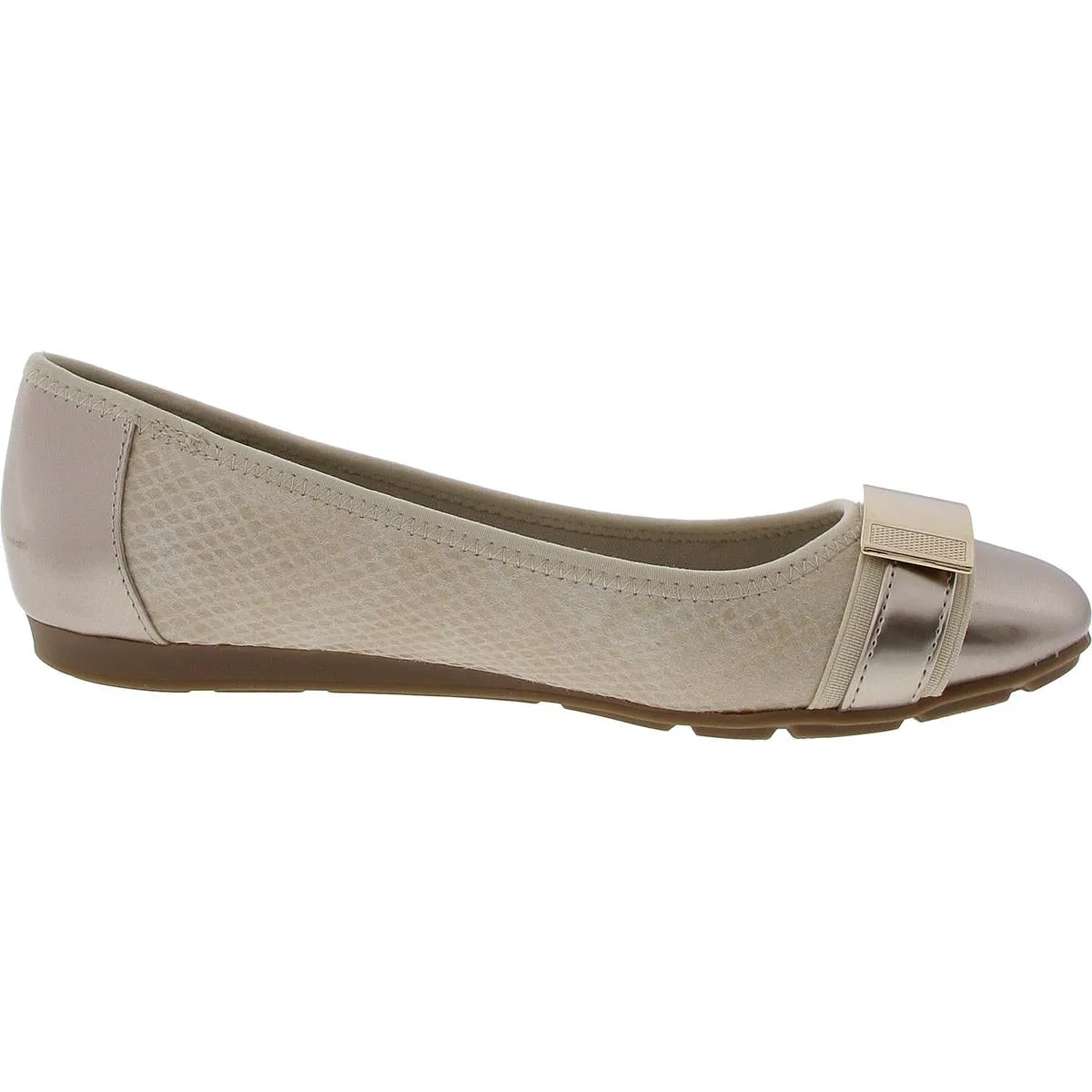 Adette Womens Metallic Patent Loafers