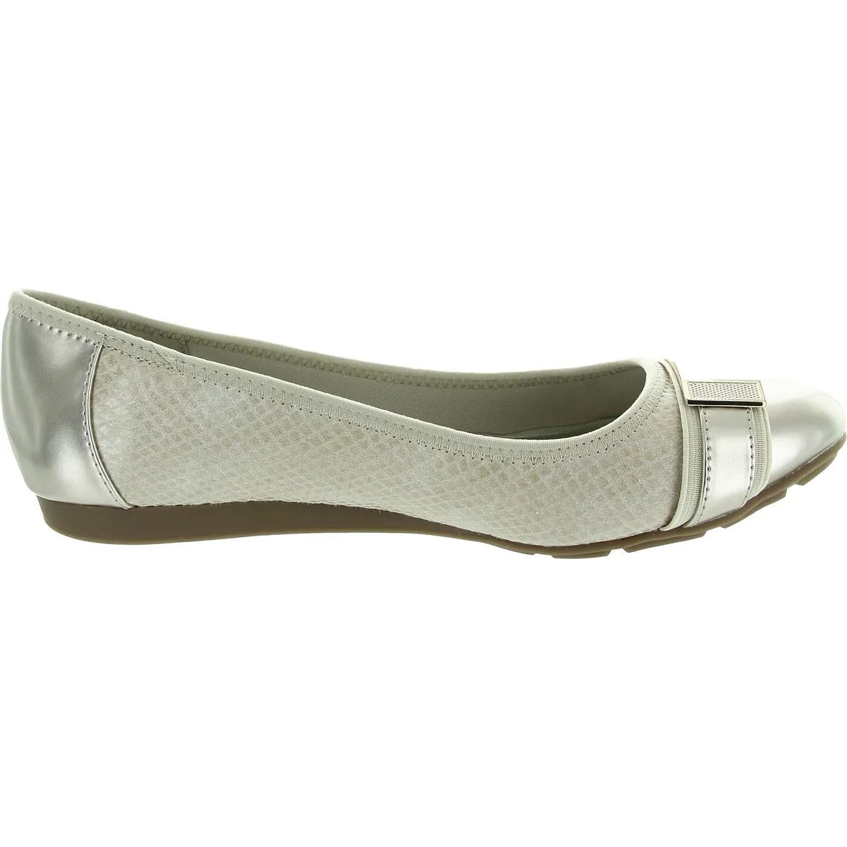 Adette Womens Metallic Patent Loafers