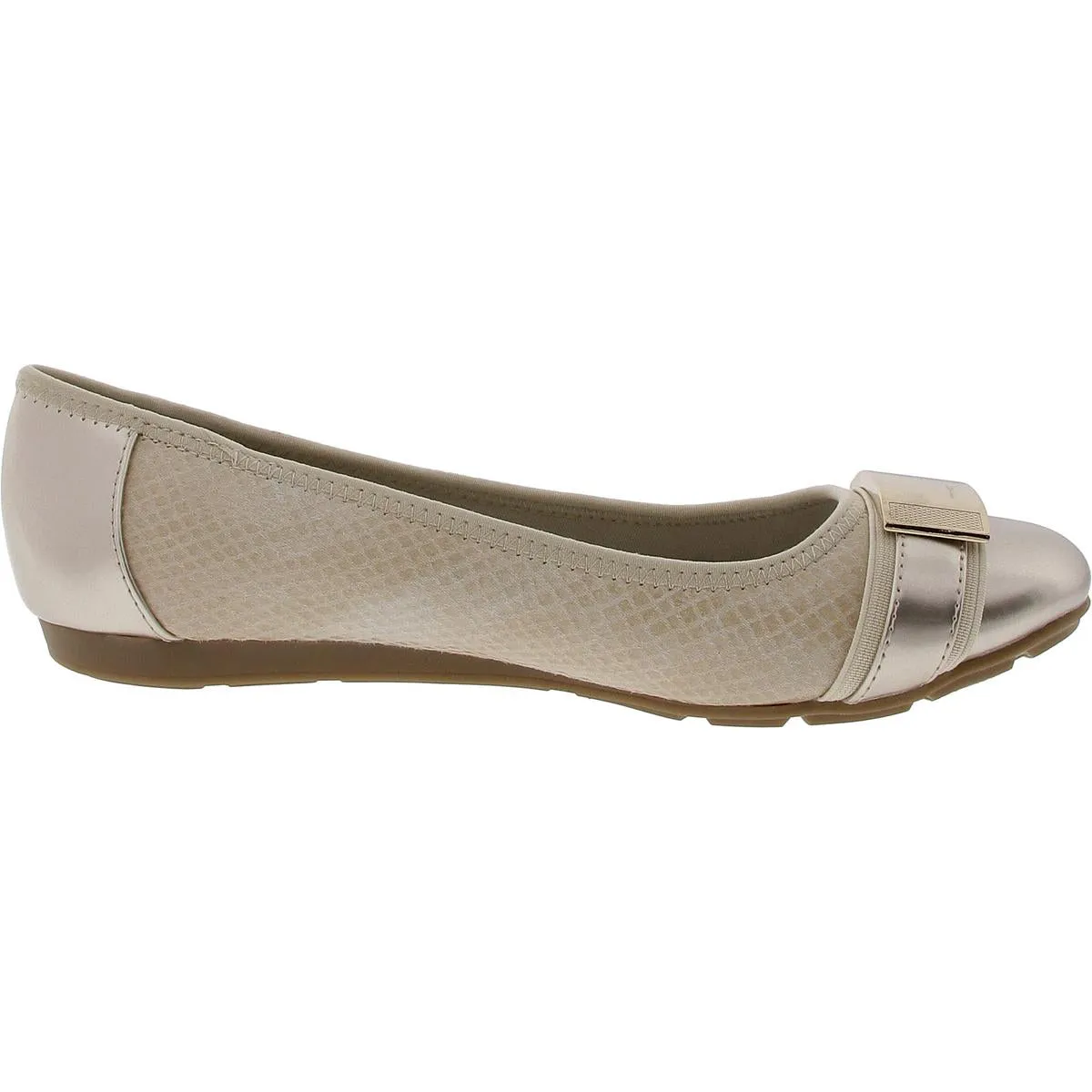 Adette Womens Metallic Patent Loafers
