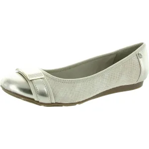 Adette Womens Metallic Patent Loafers
