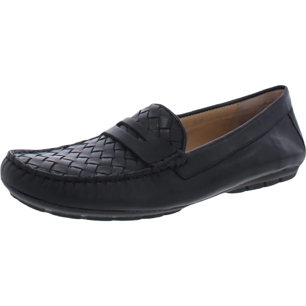 Adrik Womens Leather Slip On Penny Loafers