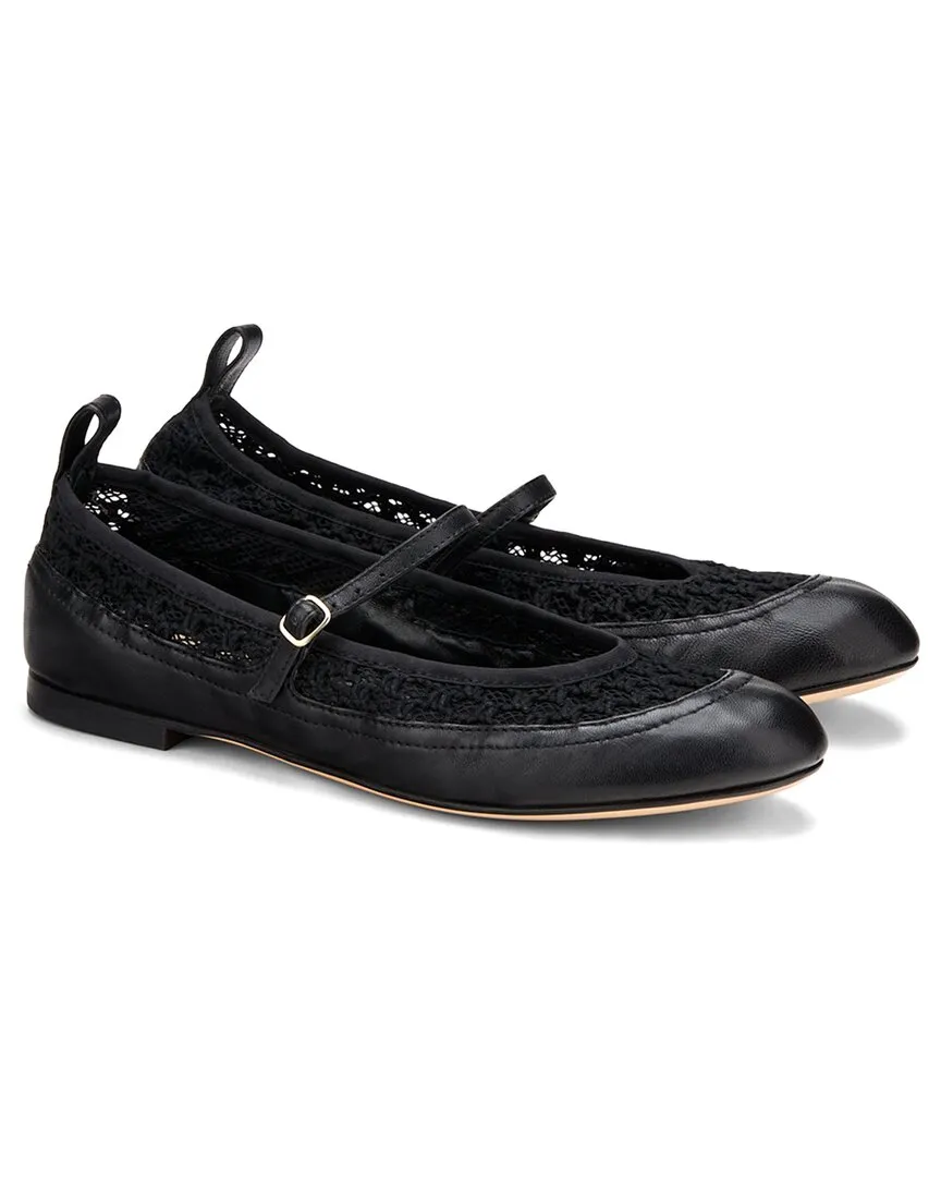 AGL Milly Plots Leather Ballet Flat