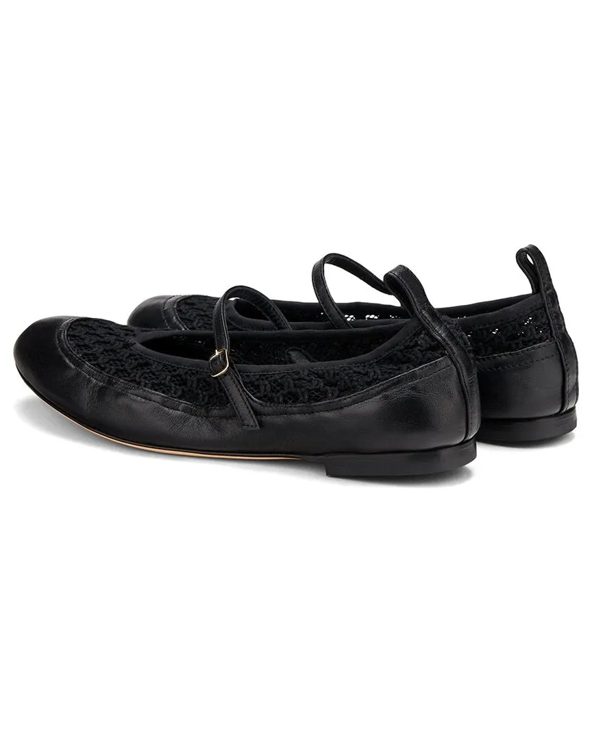 AGL Milly Plots Leather Ballet Flat