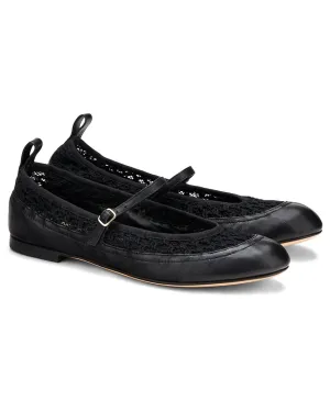 AGL Milly Plots Leather Ballet Flat