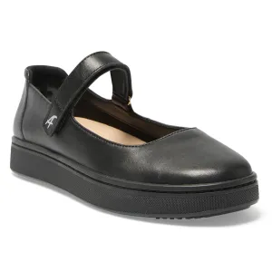 Albany Flat in Black On Black Leather