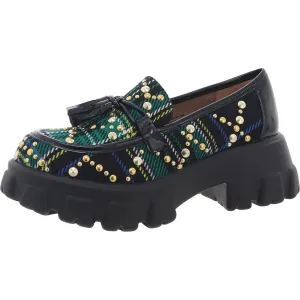 Aleah Womens Embellished Slip On Loafers