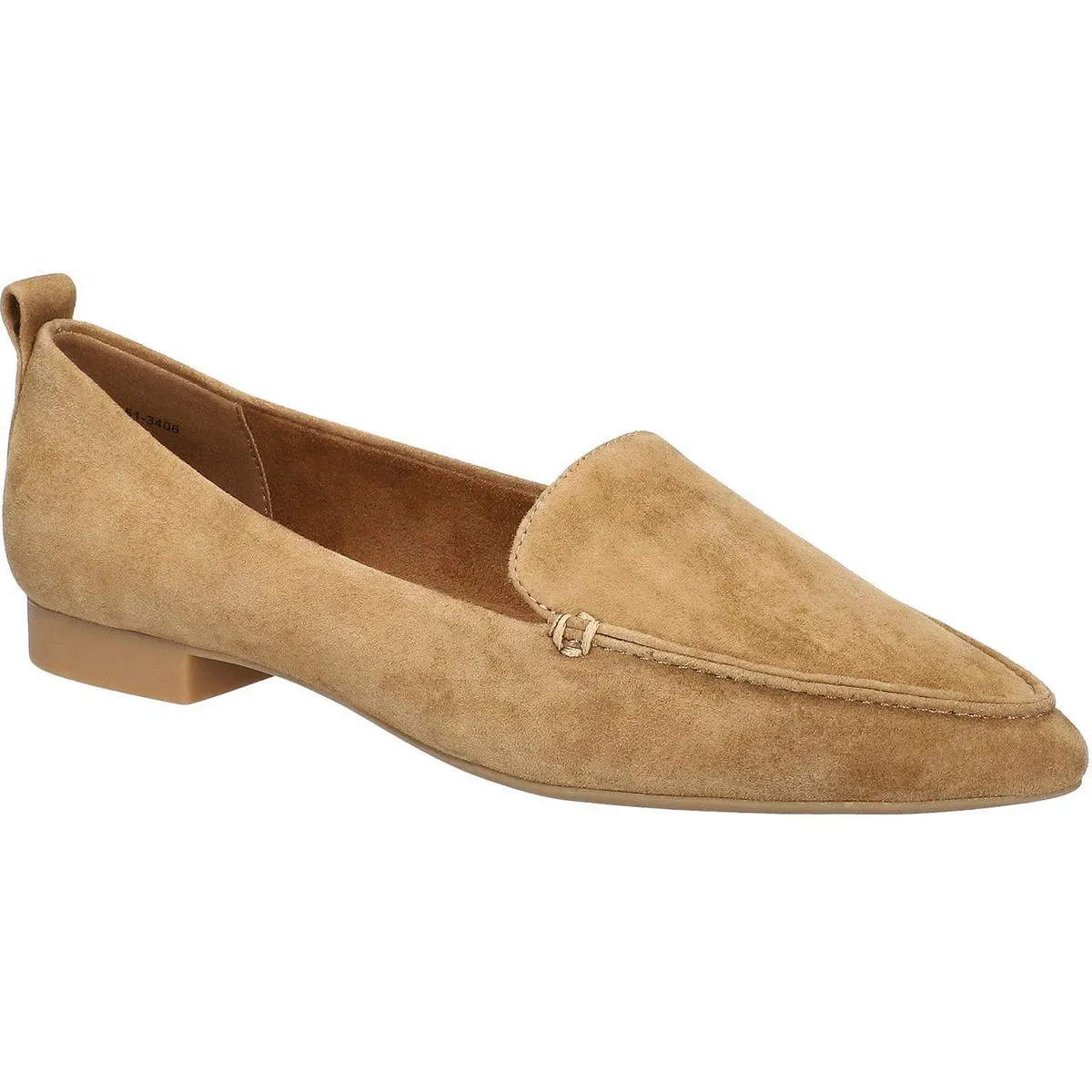 Alessi Womens Padded Insole Suede Loafers