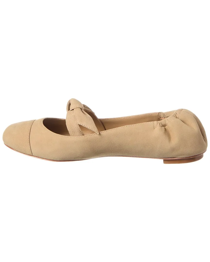 Alexandre Birman Clarita Suede Ballerina Flat