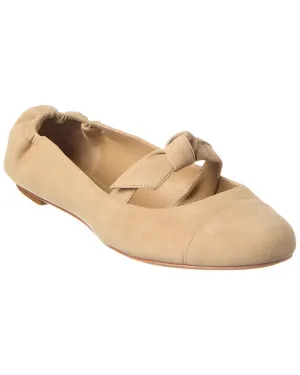 Alexandre Birman Clarita Suede Ballerina Flat