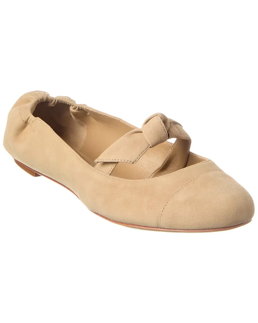 Alexandre Birman Clarita Suede Ballerina Flat