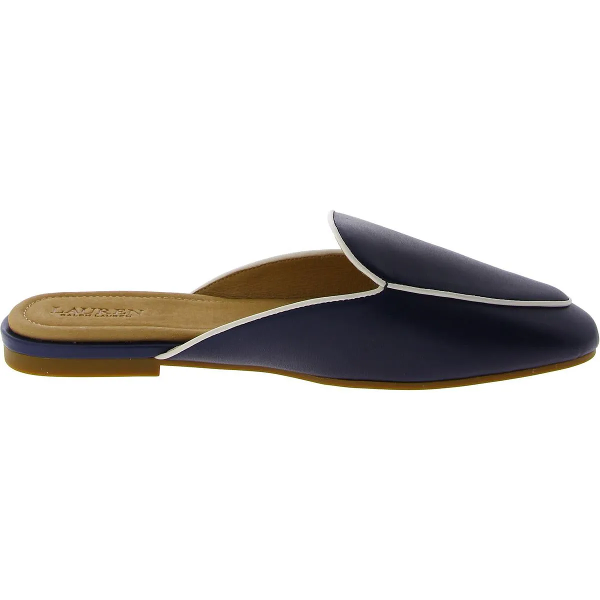 ALIANA Womens Leather Pointed toe Flat Shoes