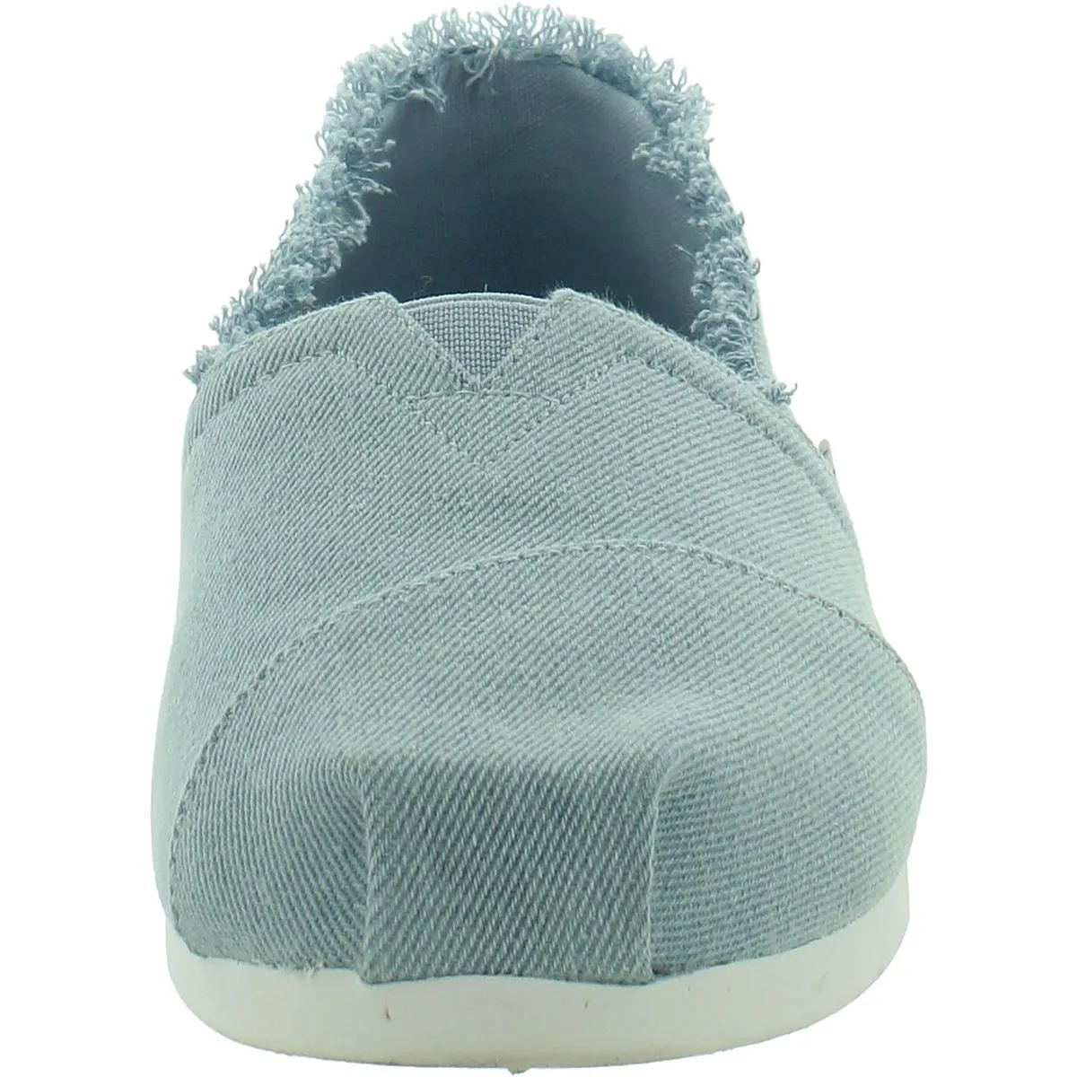 Alpargata Womens Denim Fringe Flat Shoes
