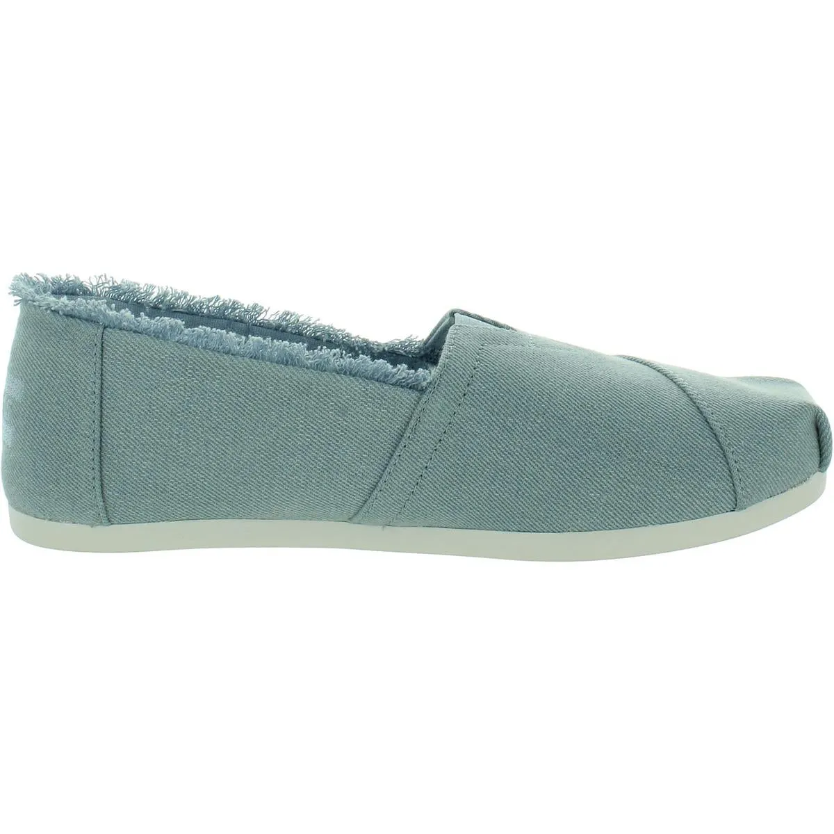 Alpargata Womens Denim Fringe Flat Shoes