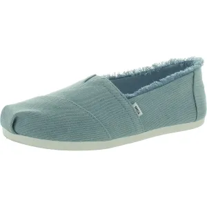 Alpargata Womens Denim Fringe Flat Shoes
