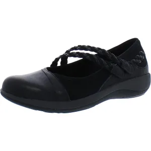 Annie Womens Leather Slip-On Mary Janes
