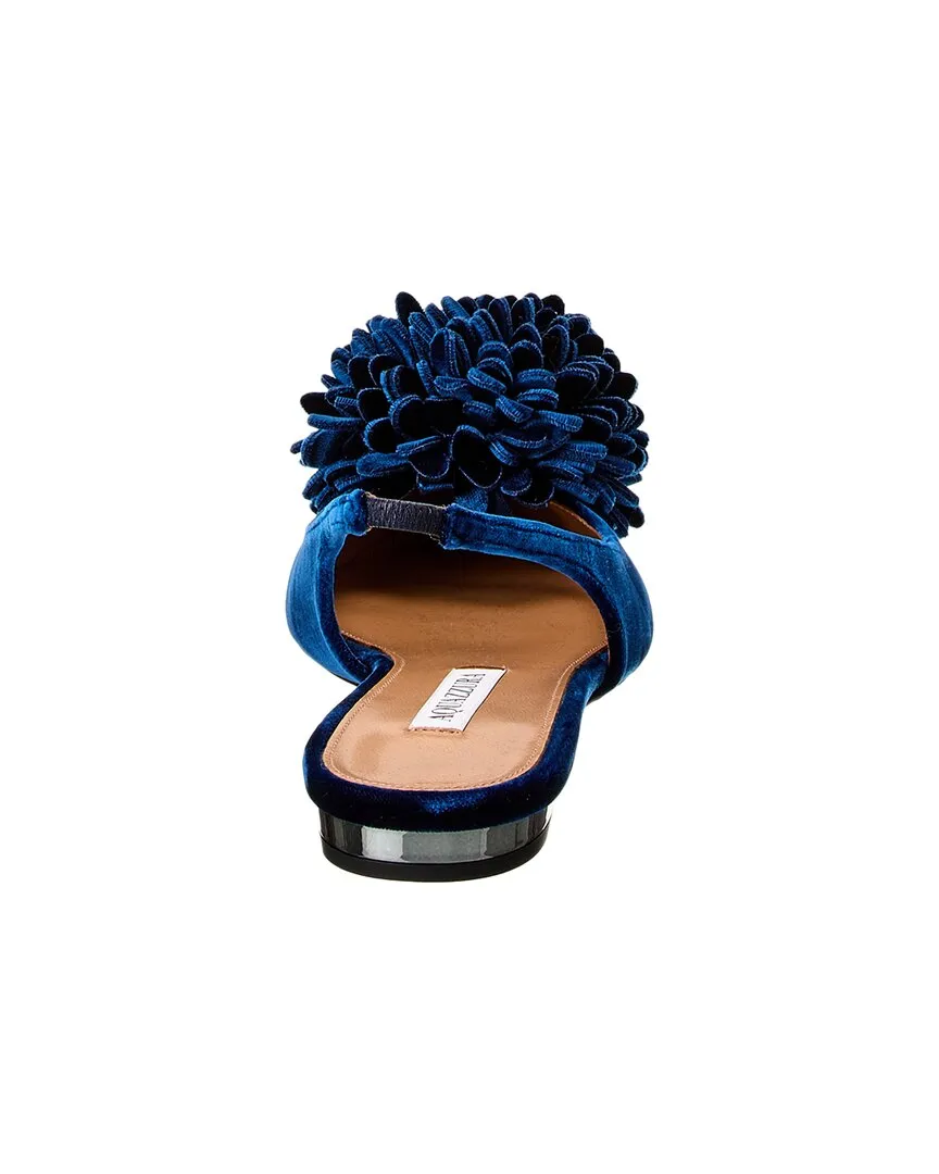 Aquazzura Couturier Velvet Slingback Flat