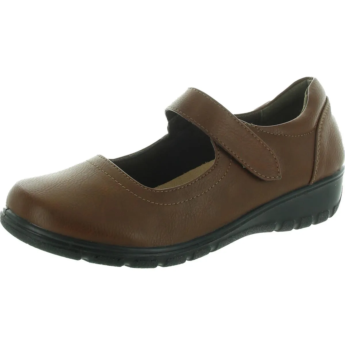 ARCHER Womens Leather Cushioned Footbed Mary Janes