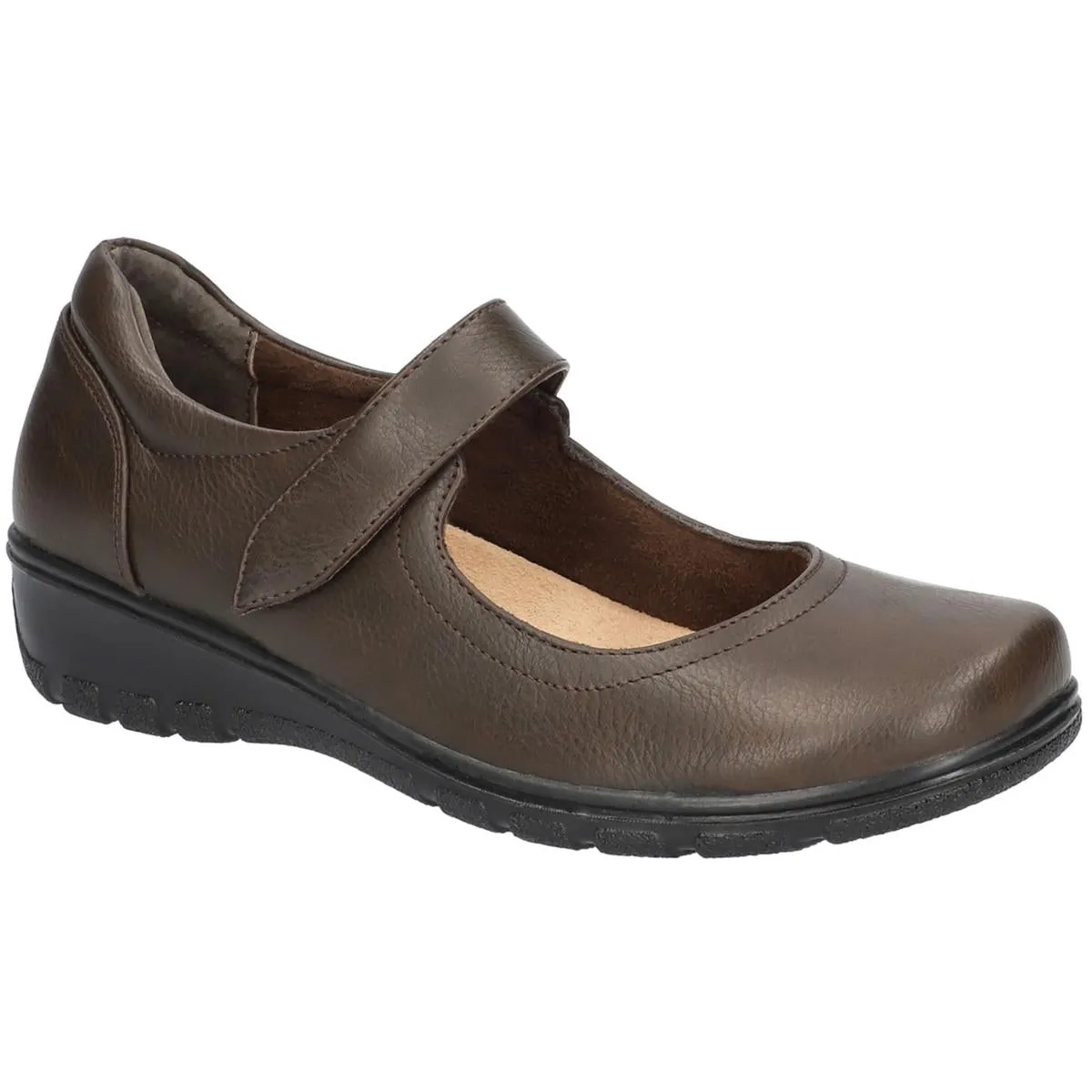 ARCHER Womens Leather Cushioned Footbed Mary Janes