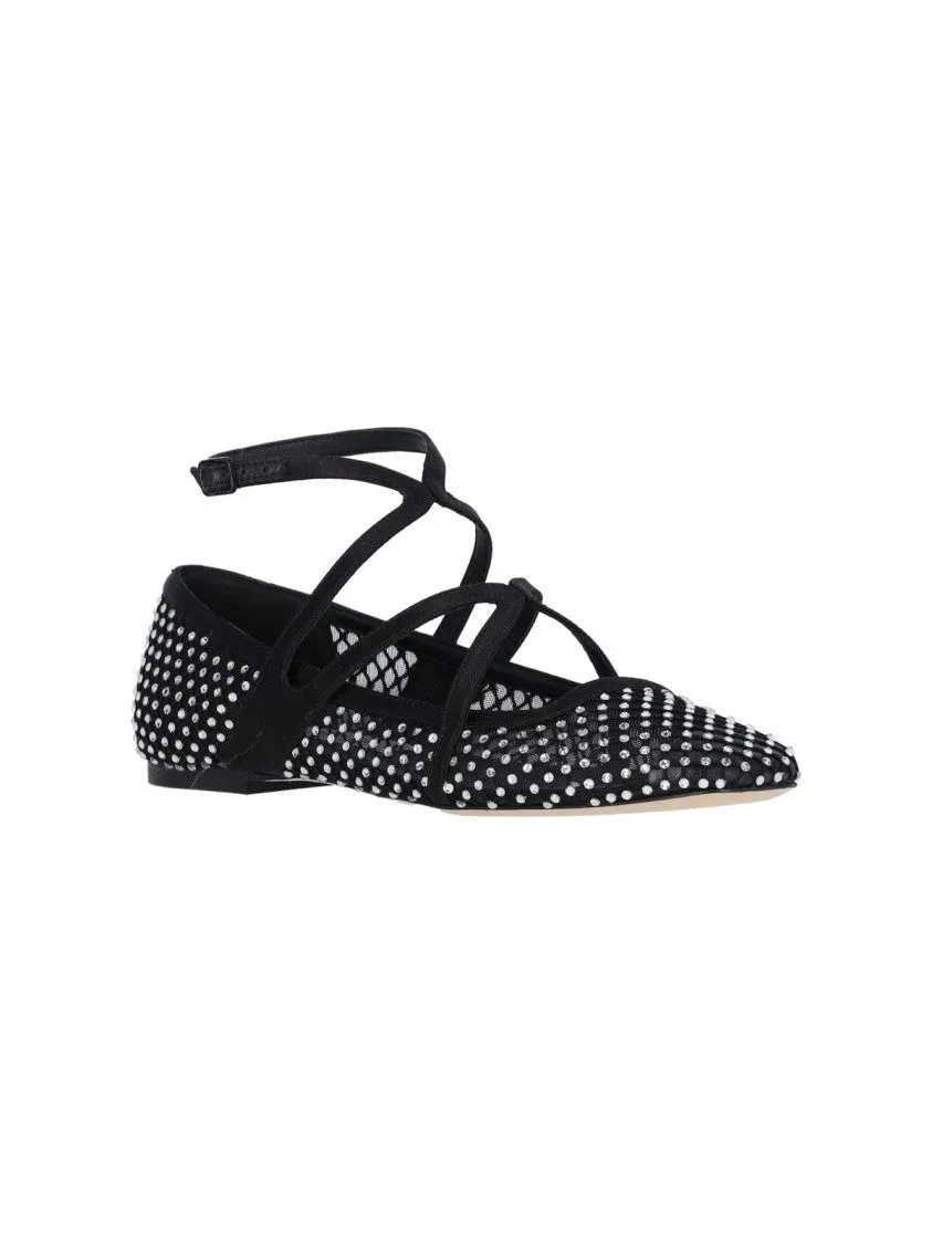 Astoria" Ballerinas With Strass  Black