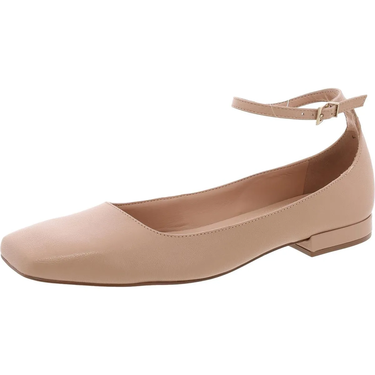 Aubrey Womens Leather Square Toe Slingbacks