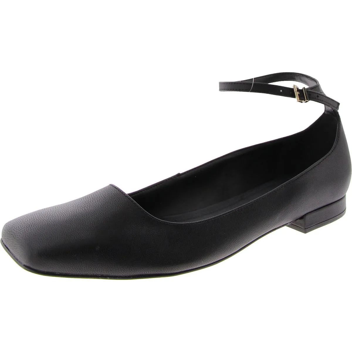 Aubrey Womens Leather Square Toe Slingbacks