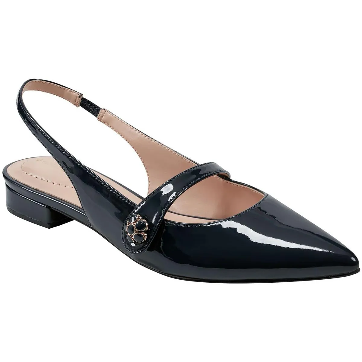 Aubriana 3 Womens Patent Mary Jane Slingbacks