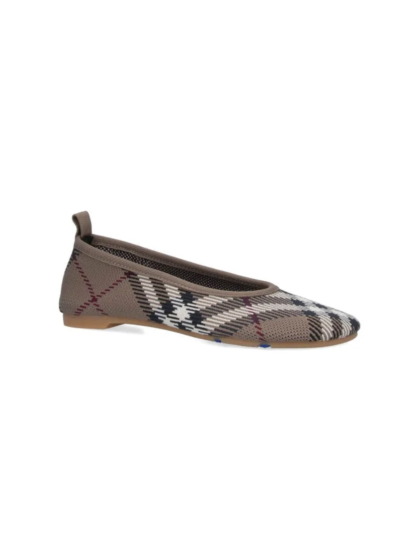 Baby Check" Ballet Flats  Brown