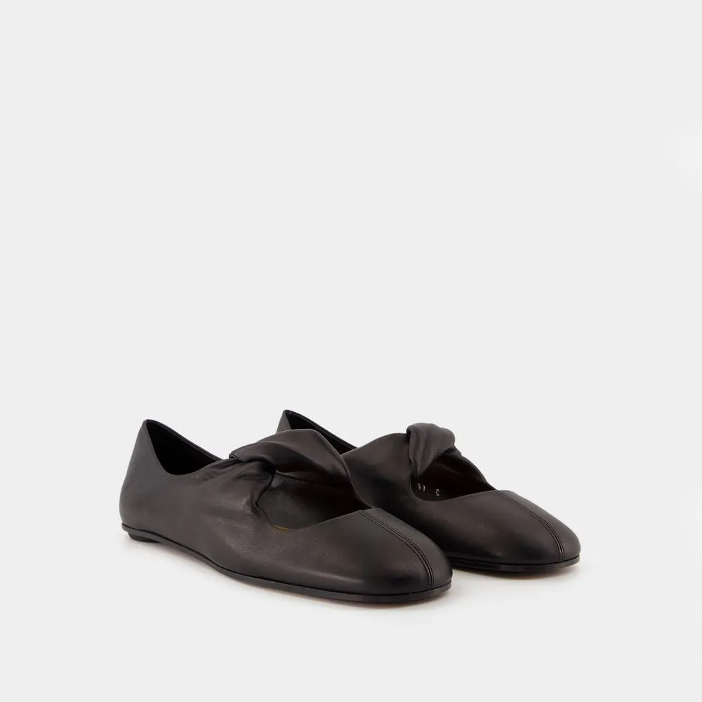 Ballerinas - Leather - Black
