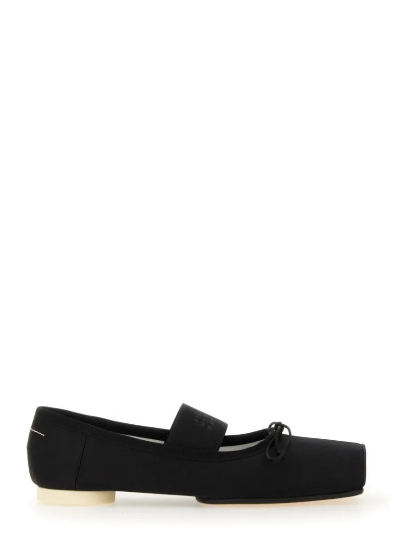 Ballet Flats With Signature Bow Detail