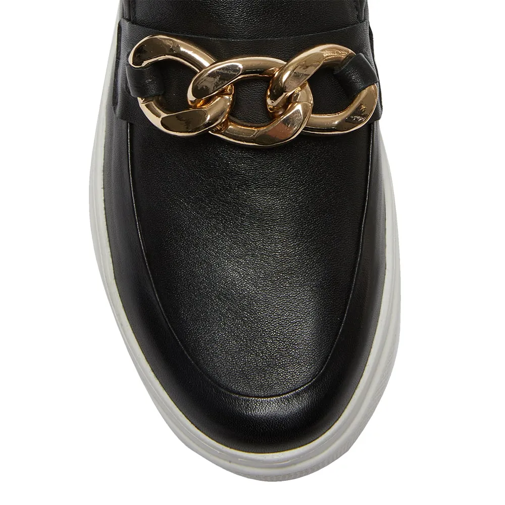 Bates Sneaker in Black Leather