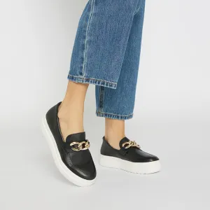 Bates Sneaker in Black Leather