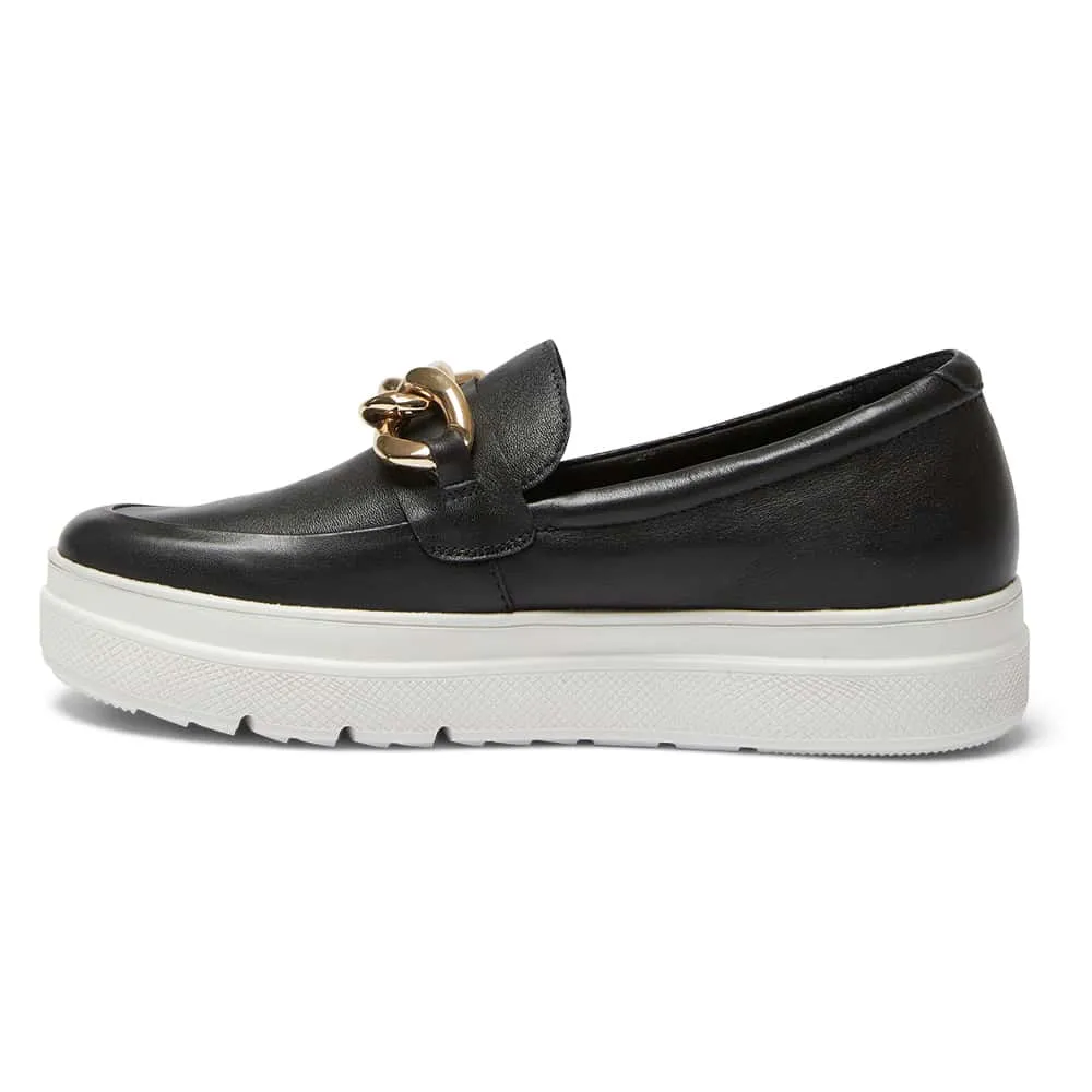 Bates Sneaker in Black Leather