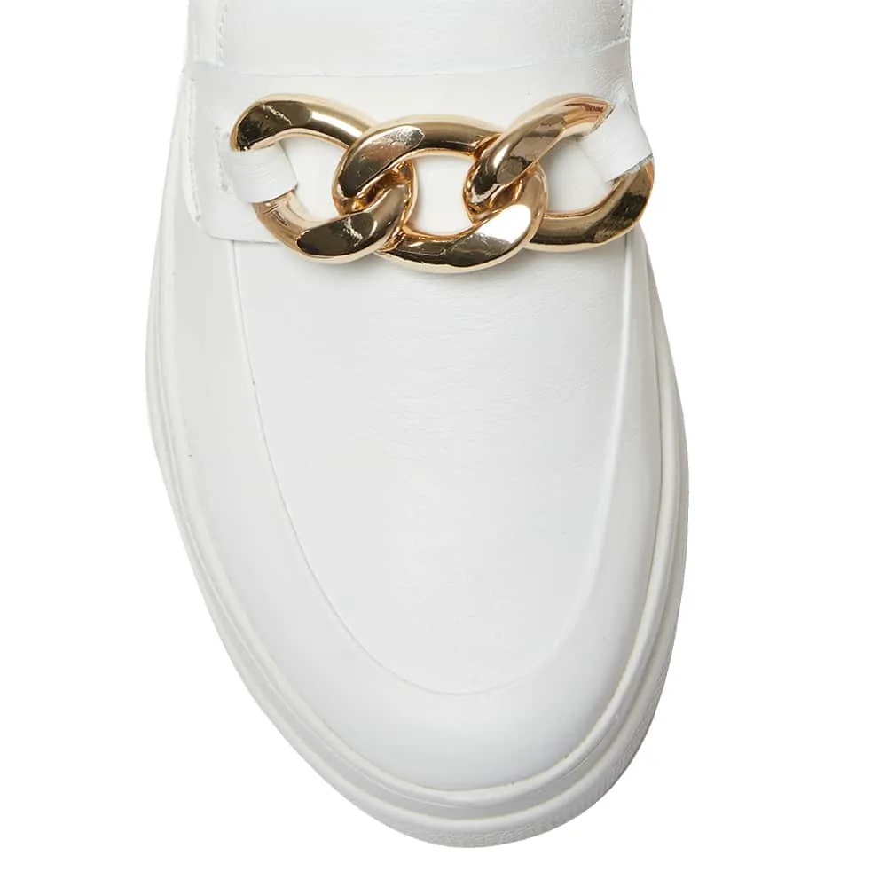 Bates Sneaker in White Leather