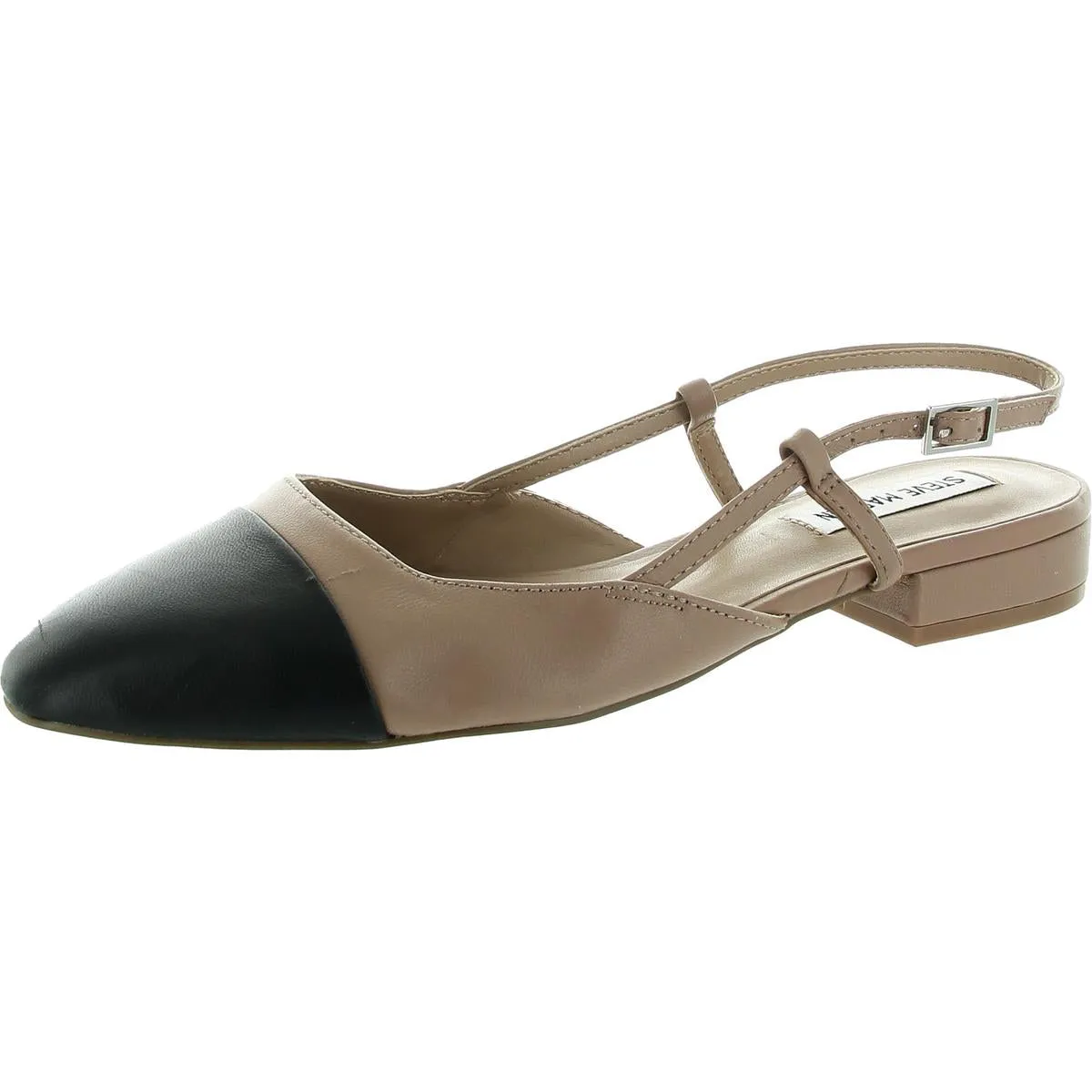 Belinda Womens Leather Ankle Slingbacks