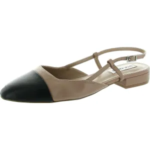 Belinda Womens Leather Ankle Slingbacks