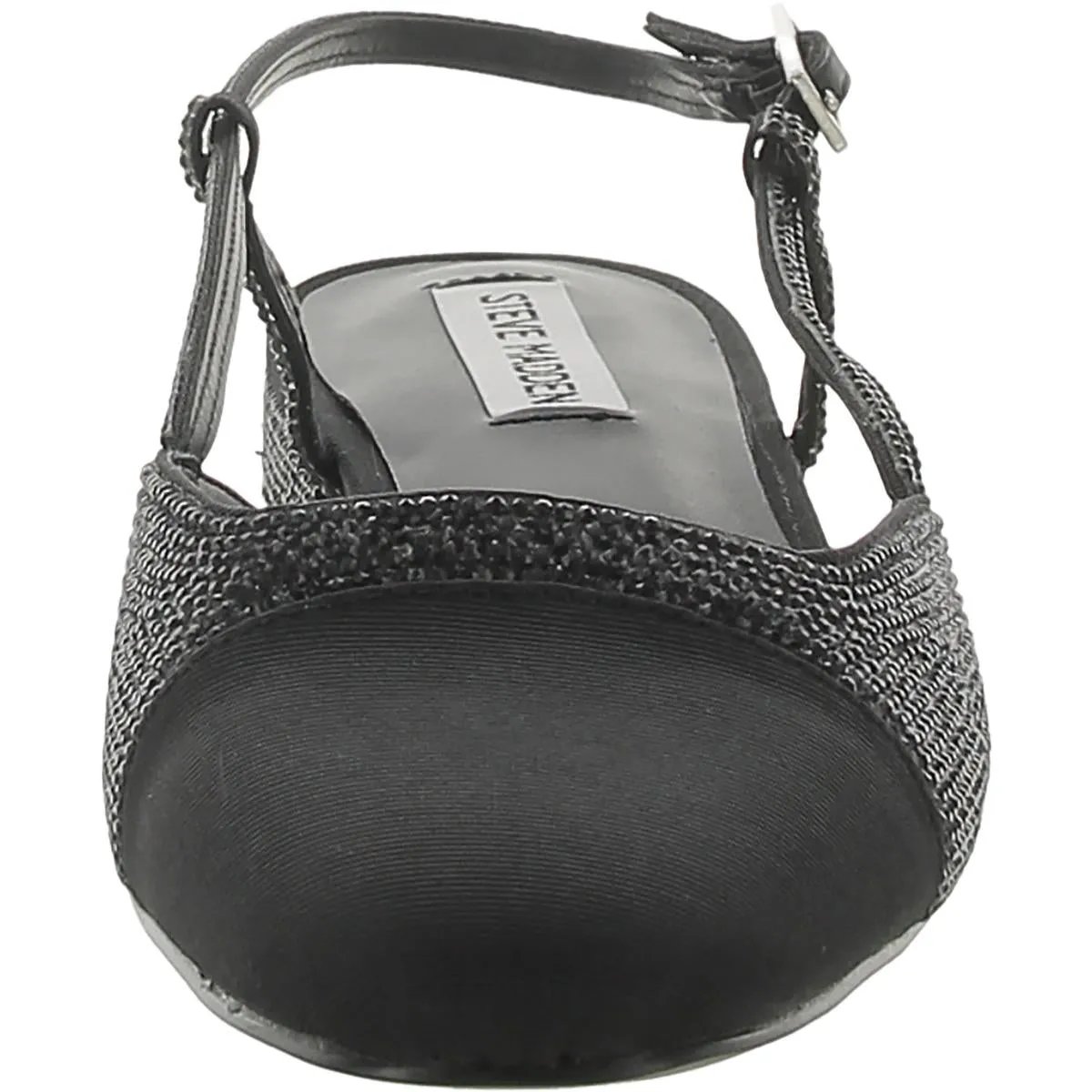 Belinda Womens Metallic Flat Slingbacks
