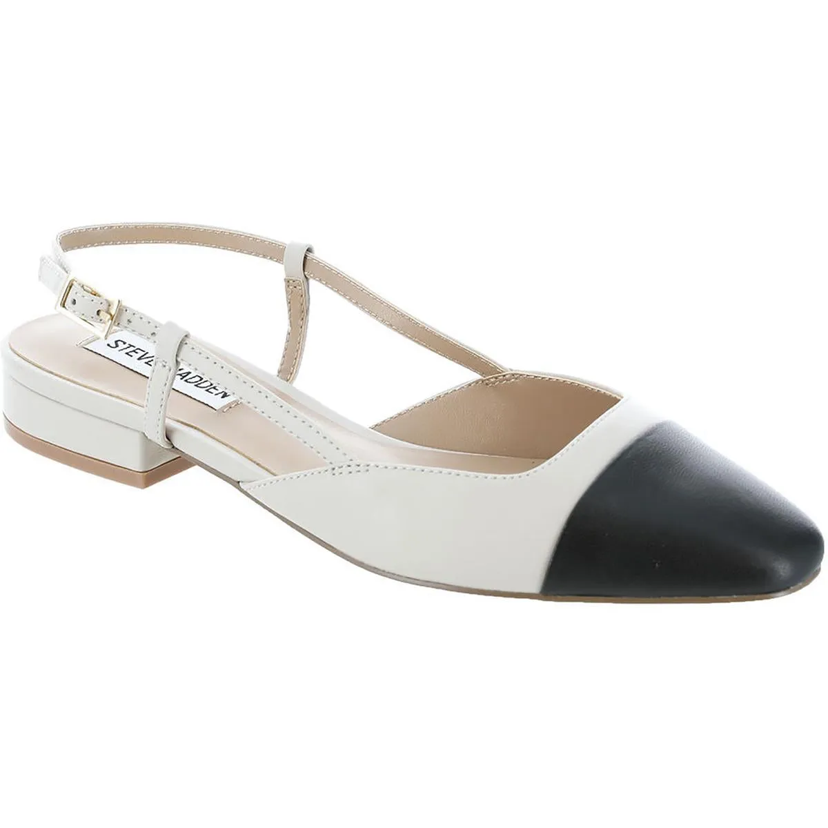 Belinda Womens Metallic Flat Slingbacks