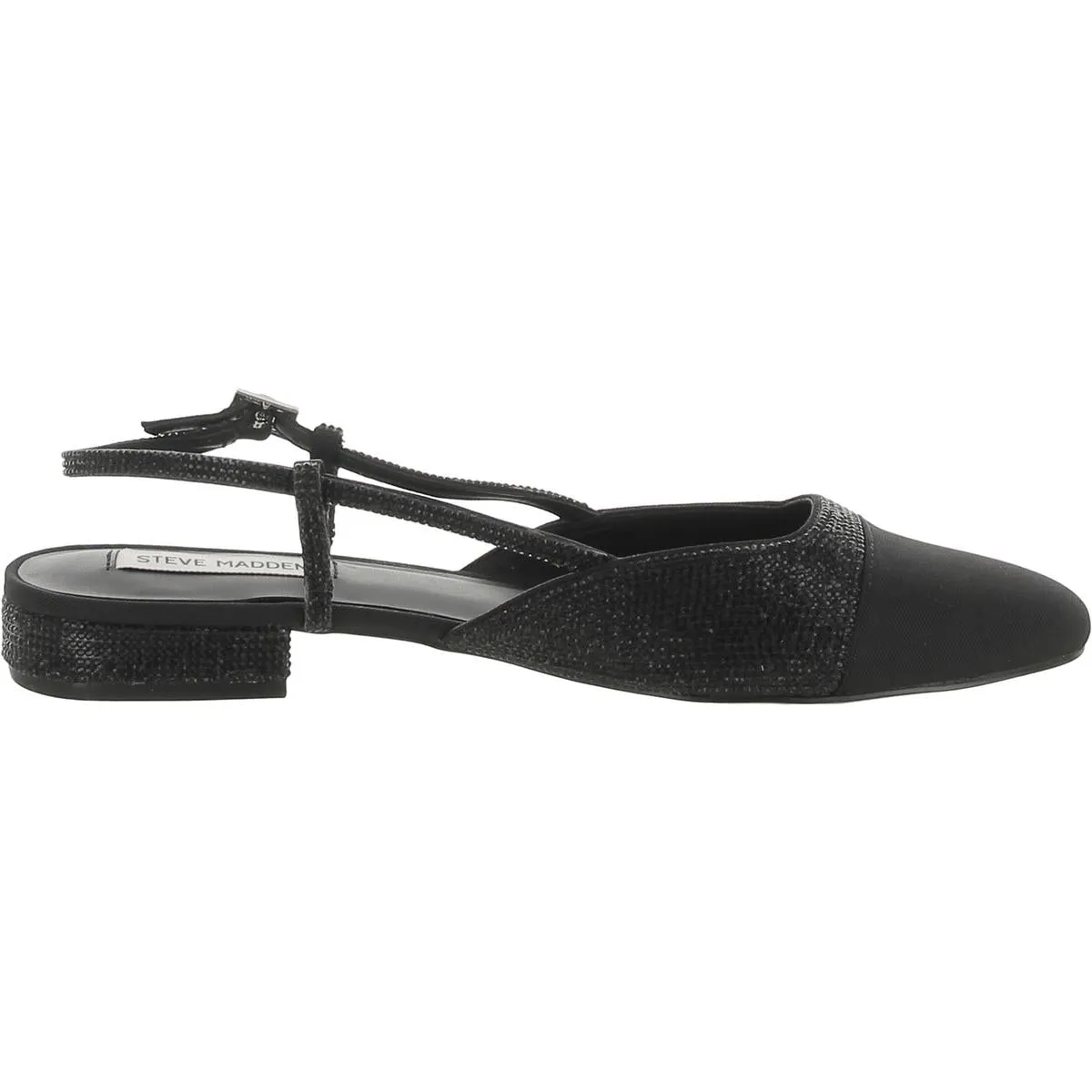 Belinda Womens Metallic Flat Slingbacks