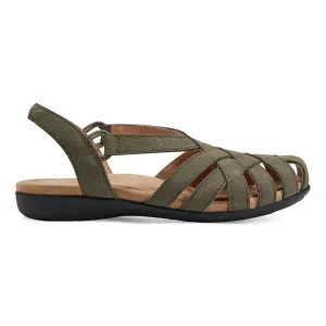 Berri Woven Casual Round Toe Slip-on Sandals