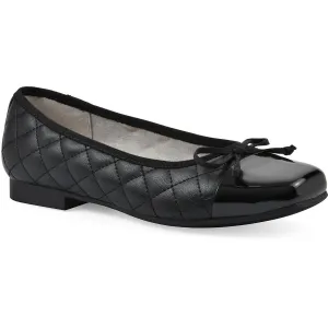 Besima Womens Quilted Faux Leather Ballet Flats