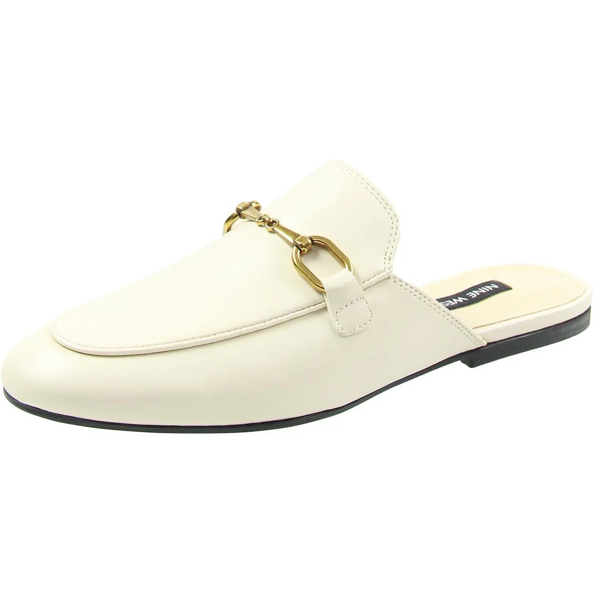 BHALYA3 Womens Faux Leather Round toe Mules