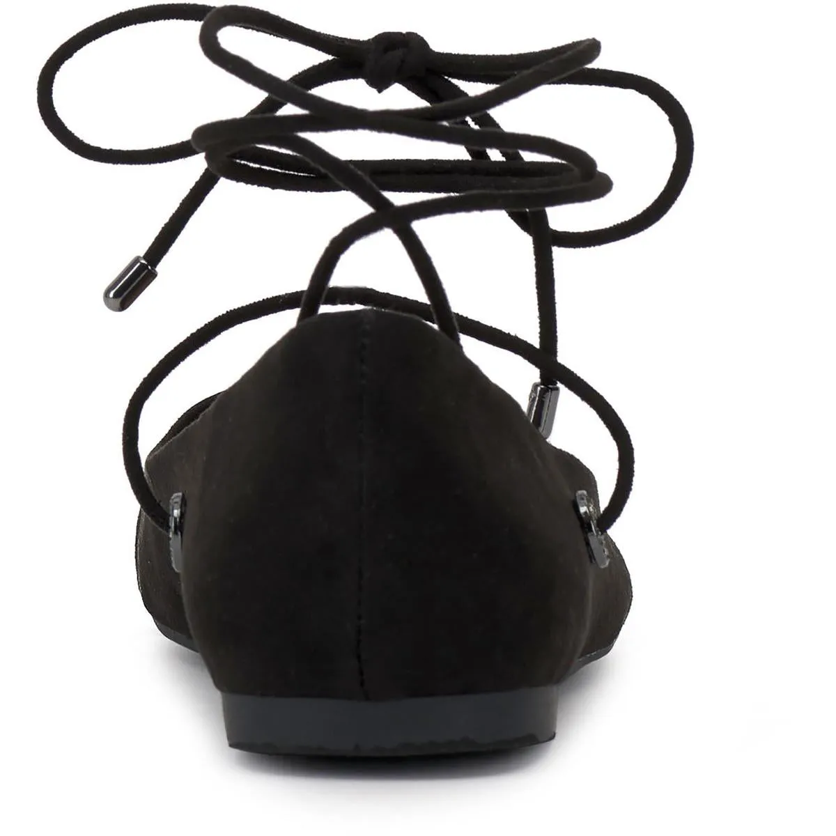Bingley Womens Faux Suede Lace Up Flats