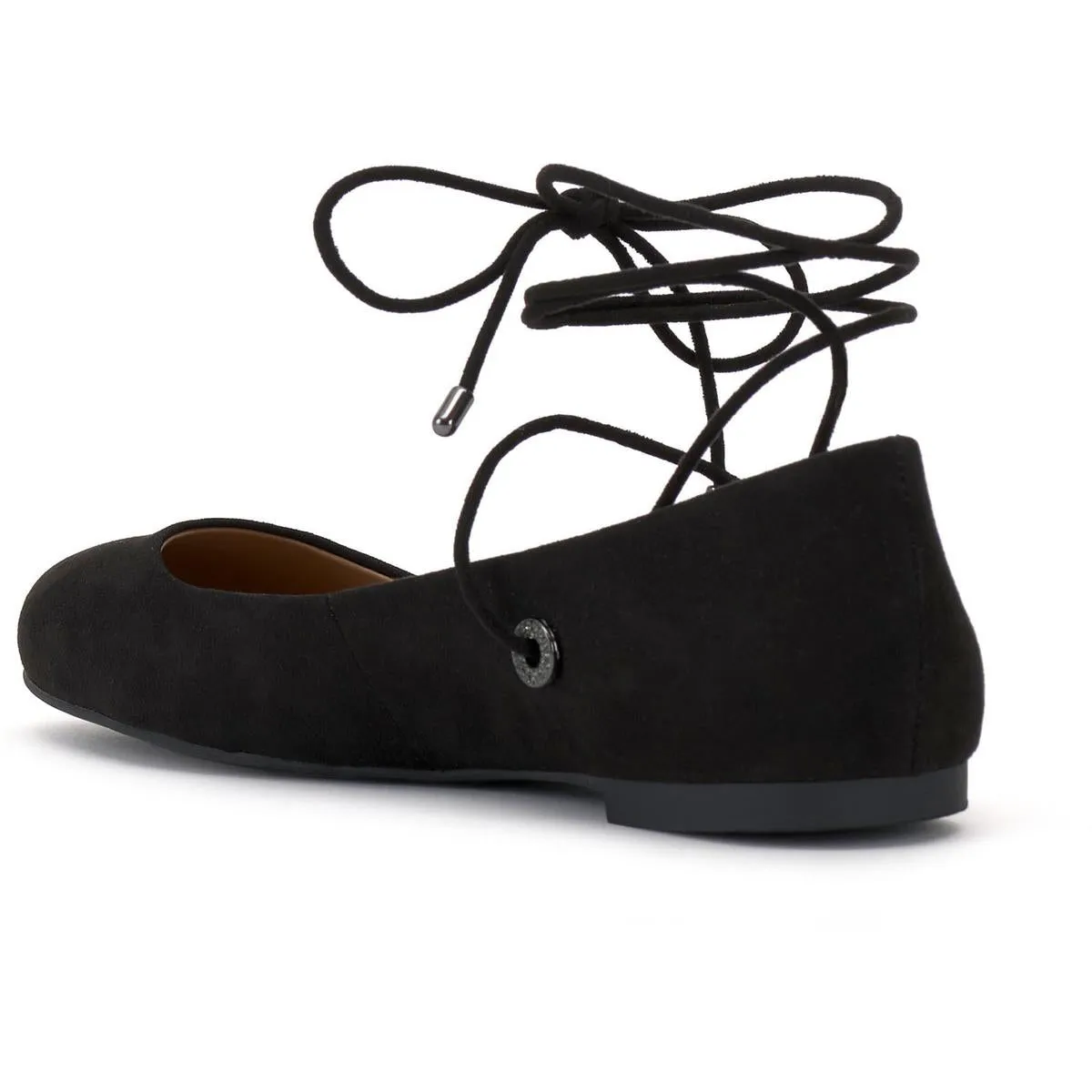 Bingley Womens Faux Suede Lace Up Flats